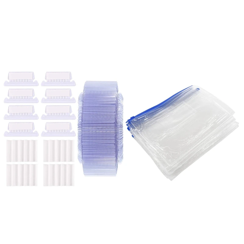12 Pcs A5 Blue Zip Zippy Bags -Document Transparent Storage Bag & 120 Sets 2 Inch Hanging Folder Tabs And Insert
12 Pcs A5 Blue Zip Zippy Bags -Document Transparent Storage Bag & 120 Sets 2 Inch Hanging Folder Tabs And Insert