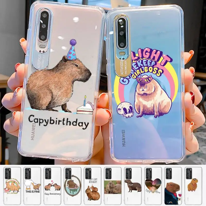 Funny Cartoon Capybara Phone Case for Huawei Honor 8X 10 20 lite 10i 20i 50 60 70 P30 P50 Pro Y5 Y6 Y9 prime Mate 50 Cover
Funny Cartoon Capybara Phone Case for Huawei Honor 8X 10 20 lite 10i 20i 50 60 70 P30 P50 Pro Y5 Y6 Y9 prime Mate 50 Cover