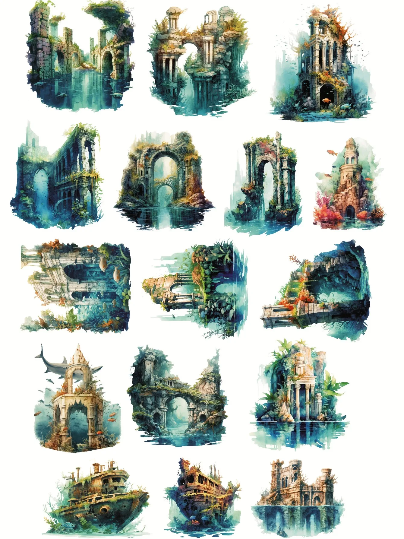 Стикеры подводные археологические места BLINGIRD
Стикеры подводные археологические места BLINGIRD