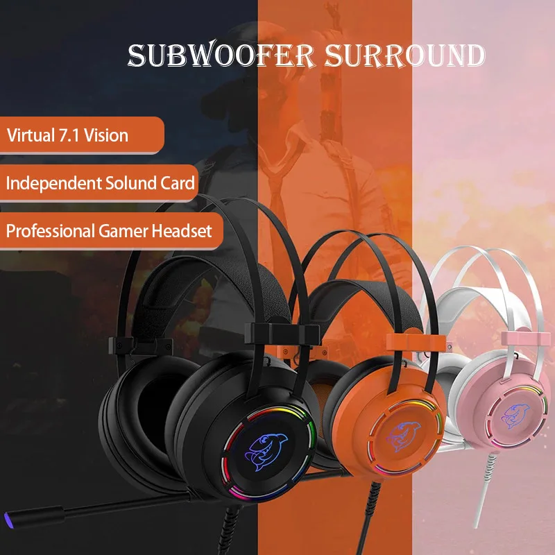 Noise Cancelling Microphone With Microphone 7.1 Surround Stereo Sound Over-head Headset Rgb Backlit Game Component
Noise Cancelling Microphone With Microphone 7.1 Surround Stereo Sound Over-head Headset Rgb Backlit Game Component