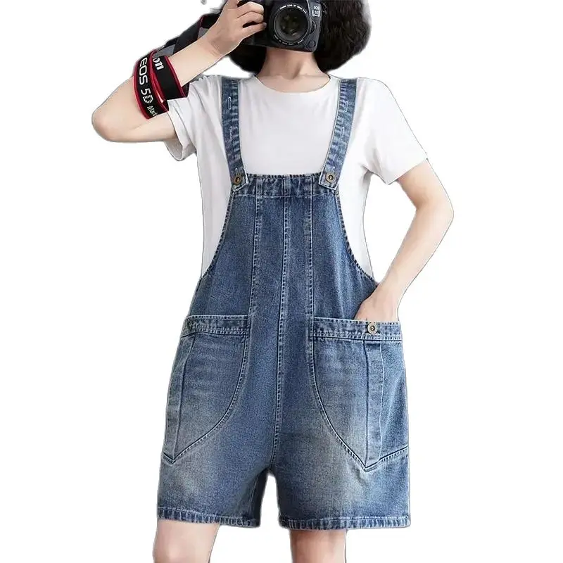 Denim Overalls Shorts Women's Jeans Loose Summer Pants 2022 New Suspenders Jumpsuit Big Pocket Wide Leg Five Point Pants Female
Denim Overalls Shorts Women's Jeans Loose Summer Pants 2022 New Suspenders Jumpsuit Big Pocket Wide Leg Five Point Pants Female