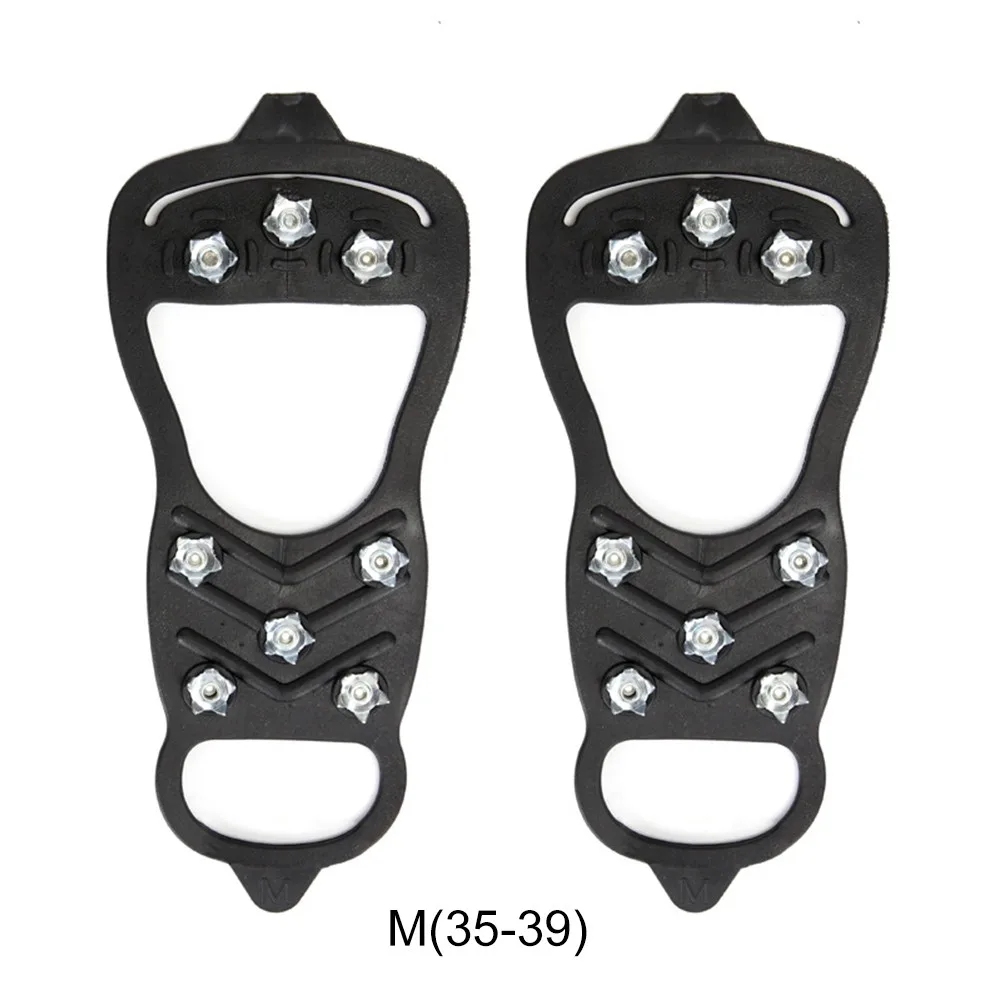 1Pair M/L 8 Studs Anti-Skid Snow Ice Climbing Shoe Spikes Ice Grips Cleats Crampons Winter Climbing Anti Slip Shoes Cover New
1Pair M/L 8 Studs Anti-Skid Snow Ice Climbing Shoe Spikes Ice Grips Cleats Crampons Winter Climbing Anti Slip Shoes Cover New