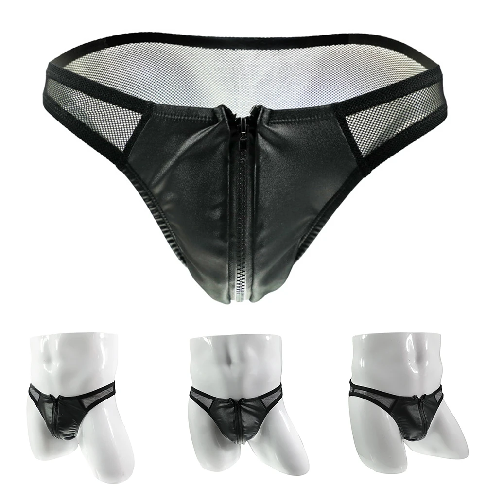 Men Sexy Zip Up Mesh PU Leather Panties Underwear Breathable Nightclub Low Waist Sissy Panties Lingerie Трусы Мужские
Men Sexy Zip Up Mesh PU Leather Panties Underwear Breathable Nightclub Low Waist Sissy Panties Lingerie Трусы Мужские