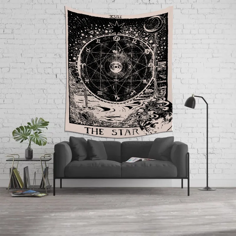 Divination Astrological Dark Series Tapestry Wall Hanging The Moon Home Aesthetic Art Decor Room Tapiz Pared Bedroom Decoration
Divination Astrological Dark Series Tapestry Wall Hanging The Moon Home Aesthetic Art Decor Room Tapiz Pared Bedroom Decoration