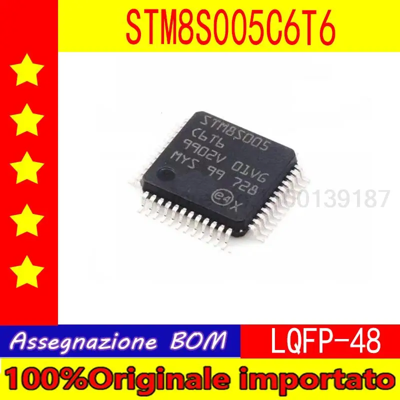 5pcs/lot STM8S005K6T6C STM8S103K3T6C QFP32 STM8S005C6T6 STM8S007C8T6 QFP48 STM8S103F2U6 QFN20 STM8S103F3P6 TSSOP20
5pcs/lot STM8S005K6T6C STM8S103K3T6C QFP32 STM8S005C6T6 STM8S007C8T6 QFP48 STM8S103F2U6 QFN20 STM8S103F3P6 TSSOP20