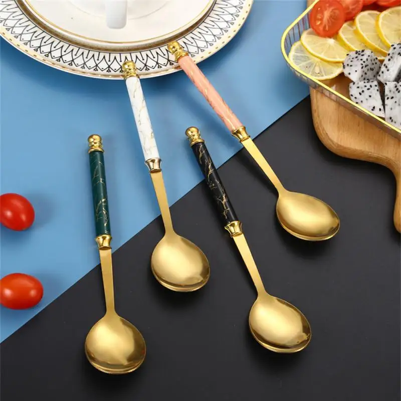 Stainless Steel Ceramic Handle Spoon Spoon Spoon Stirring Spoon Dessert Spoon Home Soup Spoon Kitchen Cooking Tableware
Stainless Steel Ceramic Handle Spoon Spoon Spoon Stirring Spoon Dessert Spoon Home Soup Spoon Kitchen Cooking Tableware