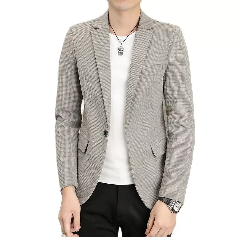 Male Formal Business Gray Wedding Dress Coats Clothing 2022 New Autumn Winter Fashion Men's Korean Style Slim Fit Suit Jackets
Male Formal Business Gray Wedding Dress Coats Clothing 2022 New Autumn Winter Fashion Men's Korean Style Slim Fit Suit Jackets