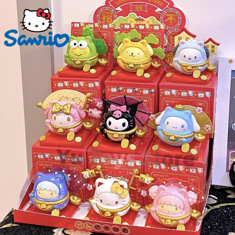 New Sanrio Lucky Cat Figure Anime Tumbler Kuromi Cinnamoroll Pochacco Hello Kitty Blind Box Figurines Decoration Box Gifts Kids
New Sanrio Lucky Cat Figure Anime Tumbler Kuromi Cinnamoroll Pochacco Hello Kitty Blind Box Figurines Decoration Box Gifts Kids