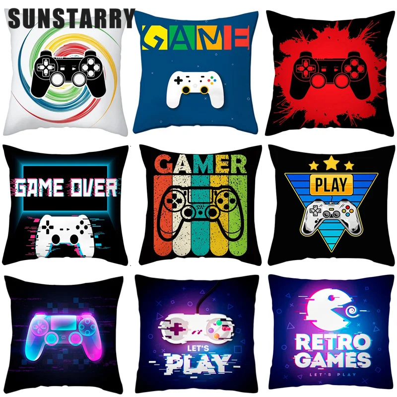 Video Game Party Cushion Cover Happy Birthday Party Decoration Colorful Cartoon Keyboard Home Ornaments Kids Toy GAME ON Party
Video Game Party Cushion Cover Happy Birthday Party Decoration Colorful Cartoon Keyboard Home Ornaments Kids Toy GAME ON Party