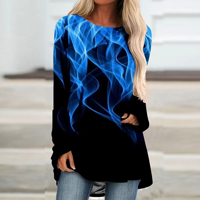 2022 Pullover Everyday Street Simple Style Long Sleeve Winter Tops Autumn Women's Elegant New Design Printing T-shirt Round Neck
2022 Pullover Everyday Street Simple Style Long Sleeve Winter Tops Autumn Women's Elegant New Design Printing T-shirt Round Neck