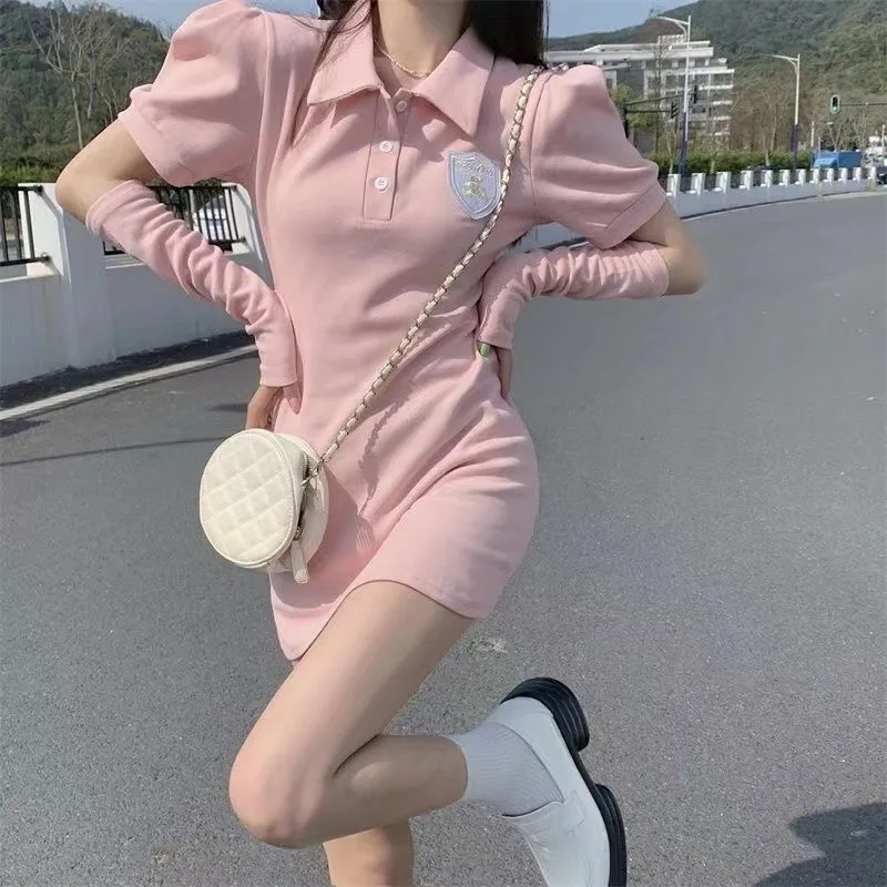 YASUGUOJI 2022 Summer Sexy Mini Dress Women Streetwear Chic Cute Puff Sleeve Solid Polo School Dress Party Slim Vestidos Ladies
YASUGUOJI 2022 Summer Sexy Mini Dress Women Streetwear Chic Cute Puff Sleeve Solid Polo School Dress Party Slim Vestidos Ladies