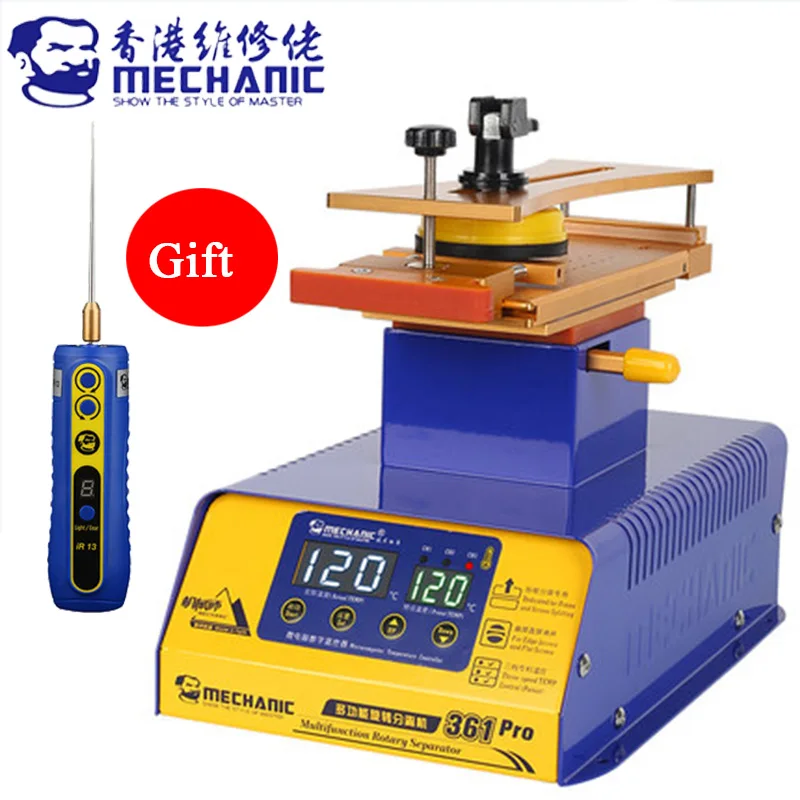 Многофункциональный сепаратор + приспособление для снятия клея MECHANIC 361 Pro 8-дюймовая Рабочая платформа вращающаяся на 360 ℃ Универсальный экр...
Многофункциональный сепаратор + приспособление для снятия клея MECHANIC 361 Pro 8-дюймовая Рабочая платформа вращающаяся на 360 ℃ Универсальный экр...