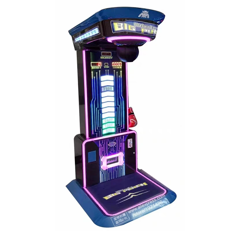 

Ultimate Big Punch Hammer Boxing Machine Adults Coin Operated Amusement Arcade Prize Tickets Redemption Electronic Game Machine