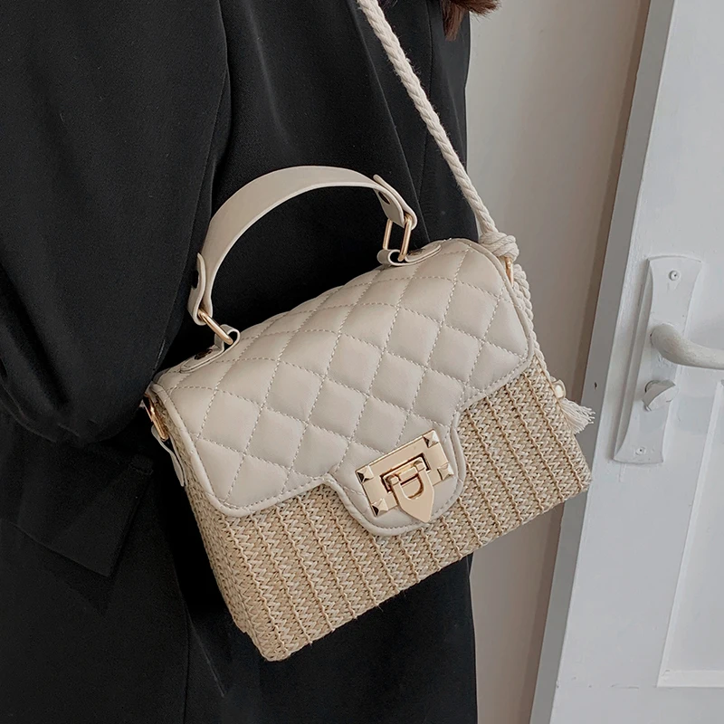 Fashion Women Straw Handbags Shoulder Bags High Quality Ladies Small Crossbody Bags for Women Casual Female Box Messenger Bag
Fashion Women Straw Handbags Shoulder Bags High Quality Ladies Small Crossbody Bags for Women Casual Female Box Messenger Bag