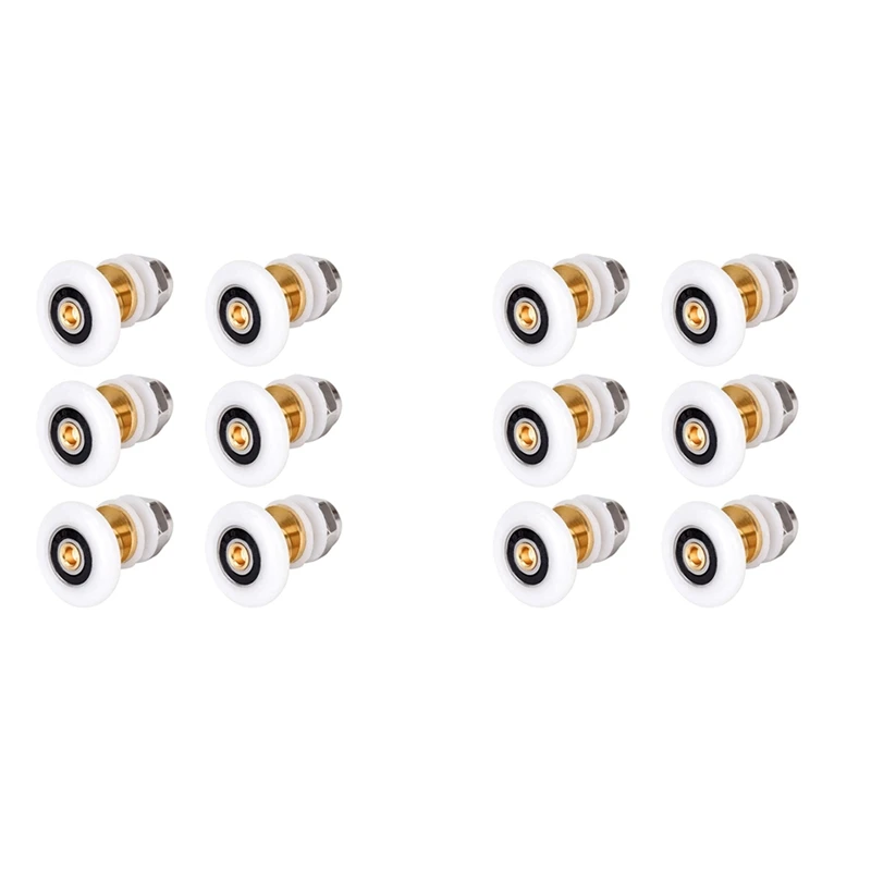 12PCS 27Mm Shower Door Rollers For The Bathroom Glass Sliding Door Pulleys Wheels Ultra-Quiet Shower Glass Door Rollers
12PCS 27Mm Shower Door Rollers For The Bathroom Glass Sliding Door Pulleys Wheels Ultra-Quiet Shower Glass Door Rollers