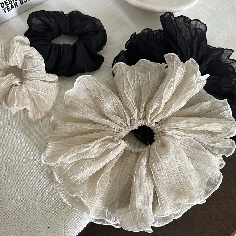 Korean New Fashion Simple Fold Elastic Scrunchie Retro Black And White Head Rope Headflower Hair Accessories For Woman Girls
Korean New Fashion Simple Fold Elastic Scrunchie Retro Black And White Head Rope Headflower Hair Accessories For Woman Girls