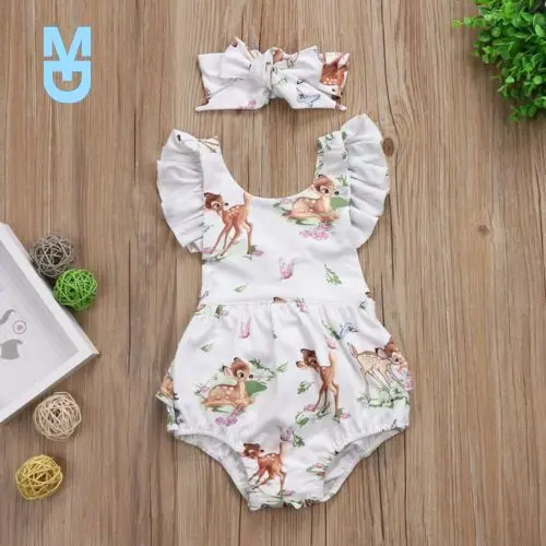 New Baby Clothing born Toddler Infant Baby Girls Ruffles Deer Romper Back Cross Jumpsuit Clothes Sunsuit Outfits
New Baby Clothing born Toddler Infant Baby Girls Ruffles Deer Romper Back Cross Jumpsuit Clothes Sunsuit Outfits