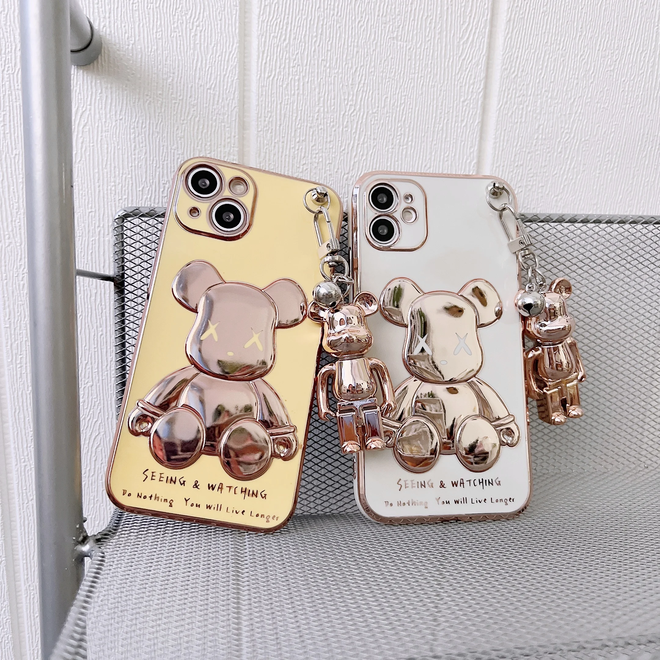 Violent Bear Phone Case for iPhone 13 Pro Max Lanyard Silicone Case for iPhone Electroplated Violent Bear Case for iPhone 11
Violent Bear Phone Case for iPhone 13 Pro Max Lanyard Silicone Case for iPhone Electroplated Violent Bear Case for iPhone 11