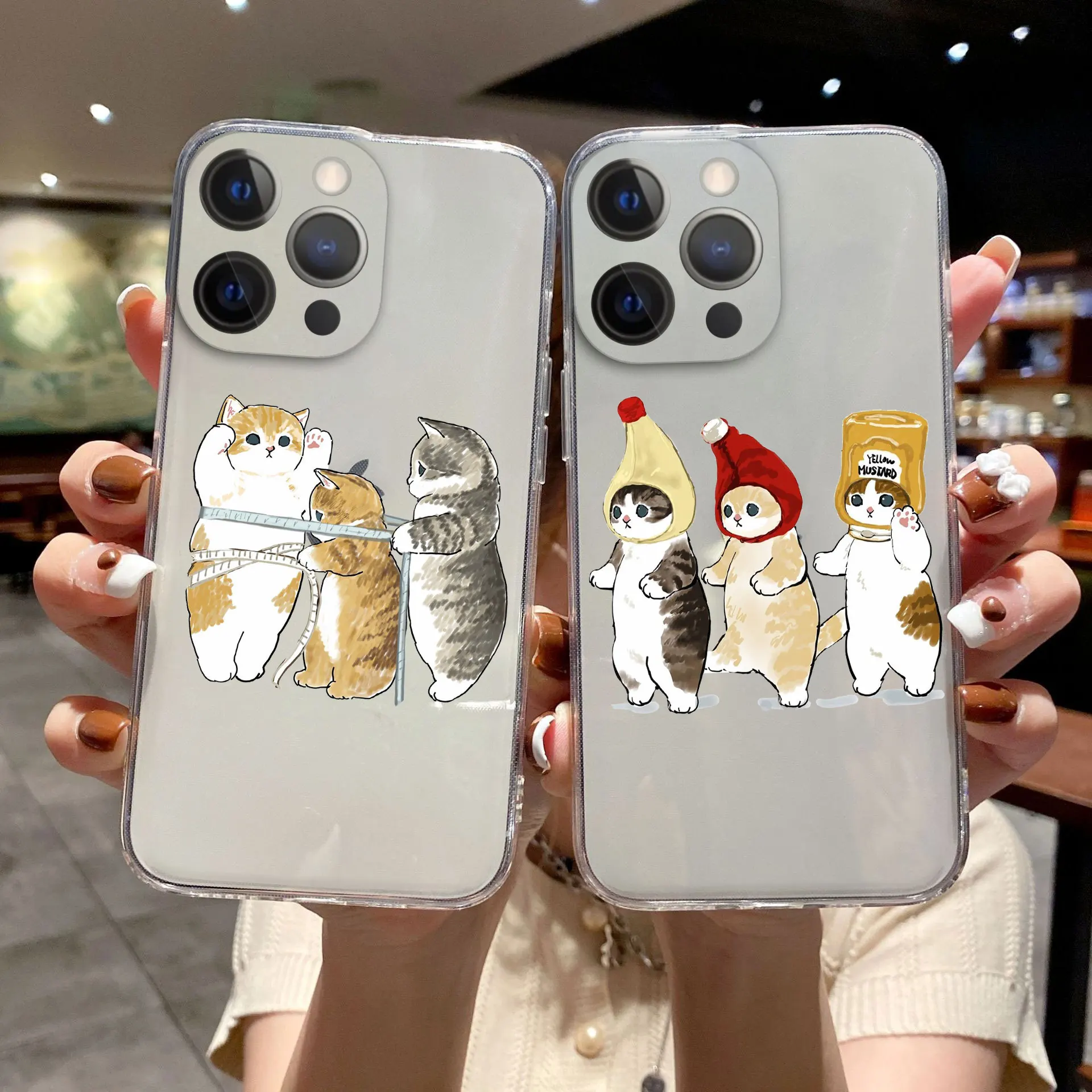 Funny Cartoon Cat Phone Case For iPhone 11 12 13 Pro Max XR XS X 8 7 SE 20 6 Plus Cute Animal Pattern Clear Soft TPU Cover Shell
Funny Cartoon Cat Phone Case For iPhone 11 12 13 Pro Max XR XS X 8 7 SE 20 6 Plus Cute Animal Pattern Clear Soft TPU Cover Shell