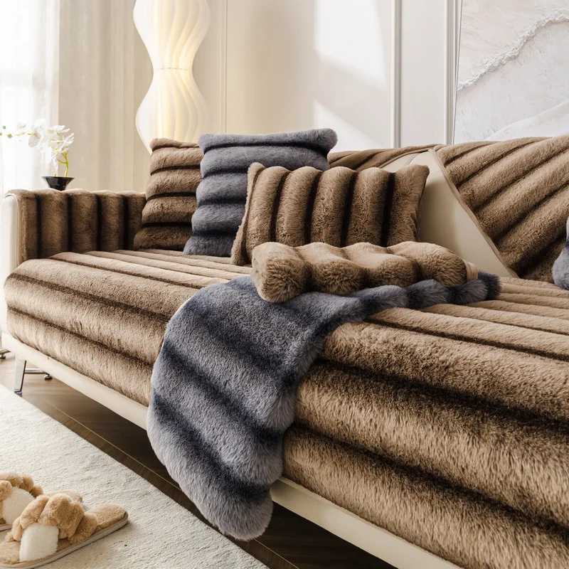 2023 New Soft Waxy Rabbit Plush Sofa Cushion Winter Thickened Plush Cushion Non-slip Leather Sofa Cover Cover Cloth Towel
2023 New Soft Waxy Rabbit Plush Sofa Cushion Winter Thickened Plush Cushion Non-slip Leather Sofa Cover Cover Cloth Towel