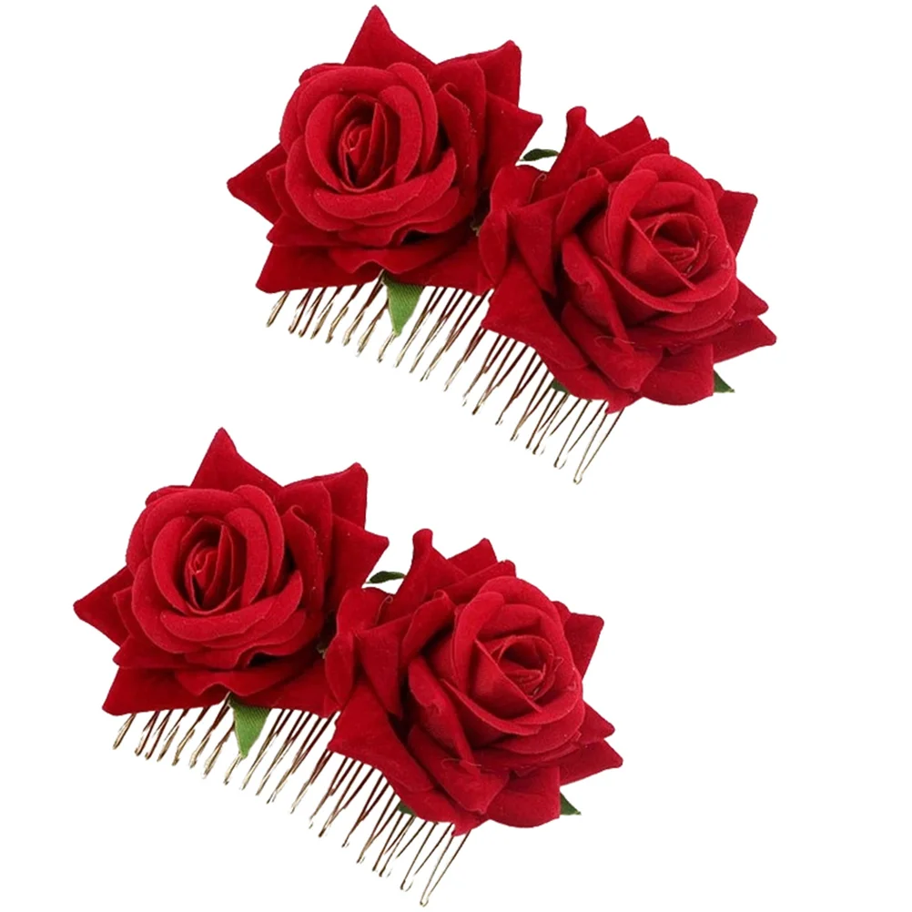 Rose Comb Wedding Party Hair Floral Accessories Bridal Side Flower Clip Fabric Pin Headpiece Bride
Rose Comb Wedding Party Hair Floral Accessories Bridal Side Flower Clip Fabric Pin Headpiece Bride