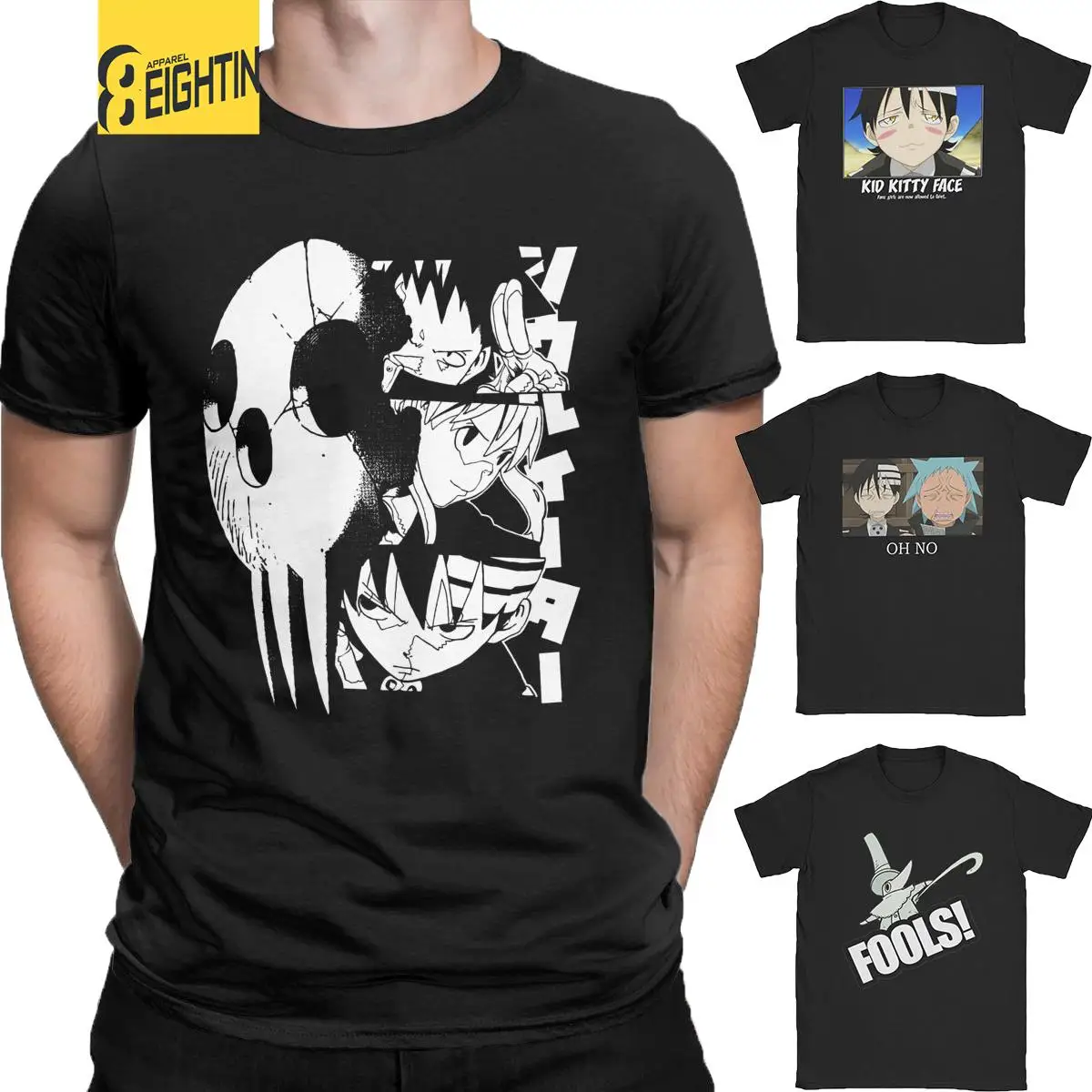 Shinigami Prospects Anime Soul Eater Men's T Shirt Amazing Tees Short Sleeve Crewneck T-Shirts Pure Cotton Unique Tops
Shinigami Prospects Anime Soul Eater Men's T Shirt Amazing Tees Short Sleeve Crewneck T-Shirts Pure Cotton Unique Tops