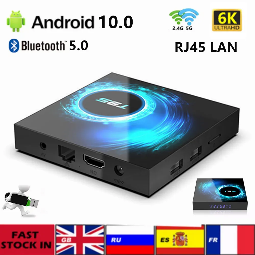T95 Allwinner H616 RJ45 Network TV Box 6K HD Android 10.0 Media Player 2.4G Dual WiFi Bluetooth 5.0 Smart Set Top Box 4G 128GB
T95 Allwinner H616 RJ45 Network TV Box 6K HD Android 10.0 Media Player 2.4G Dual WiFi Bluetooth 5.0 Smart Set Top Box 4G 128GB