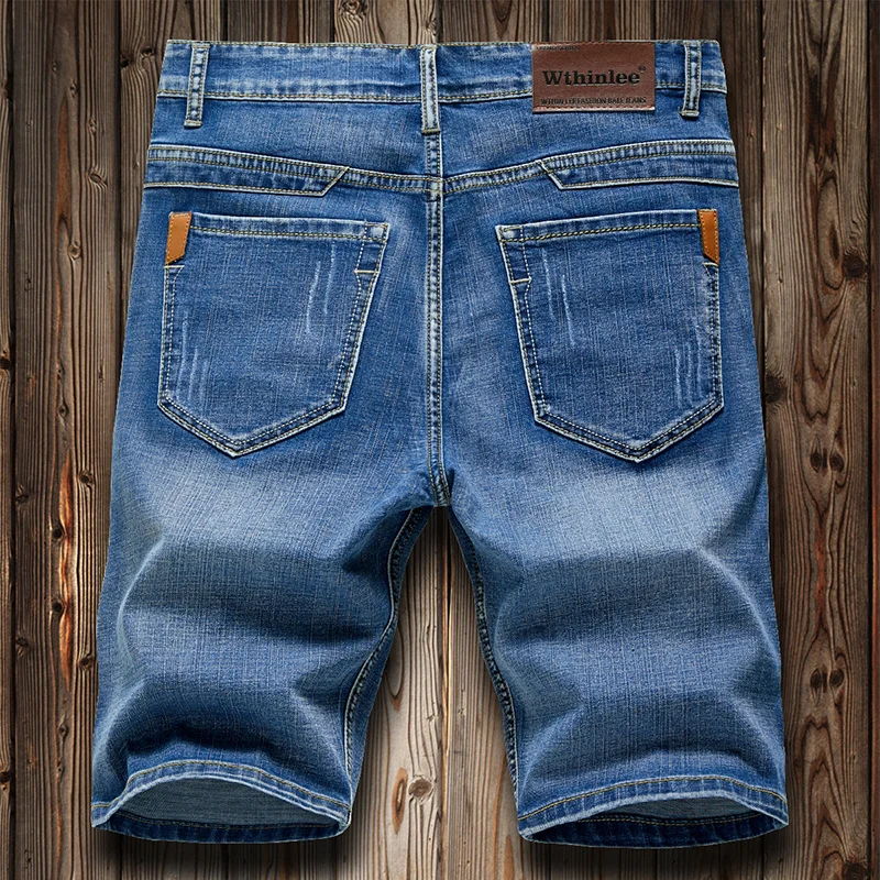 

2023 letnie męskie spodenki jeansowe Business Casual Fashion Loose Stretch wszystkie mecze dżinsy męskie wysokiej klasy marki
