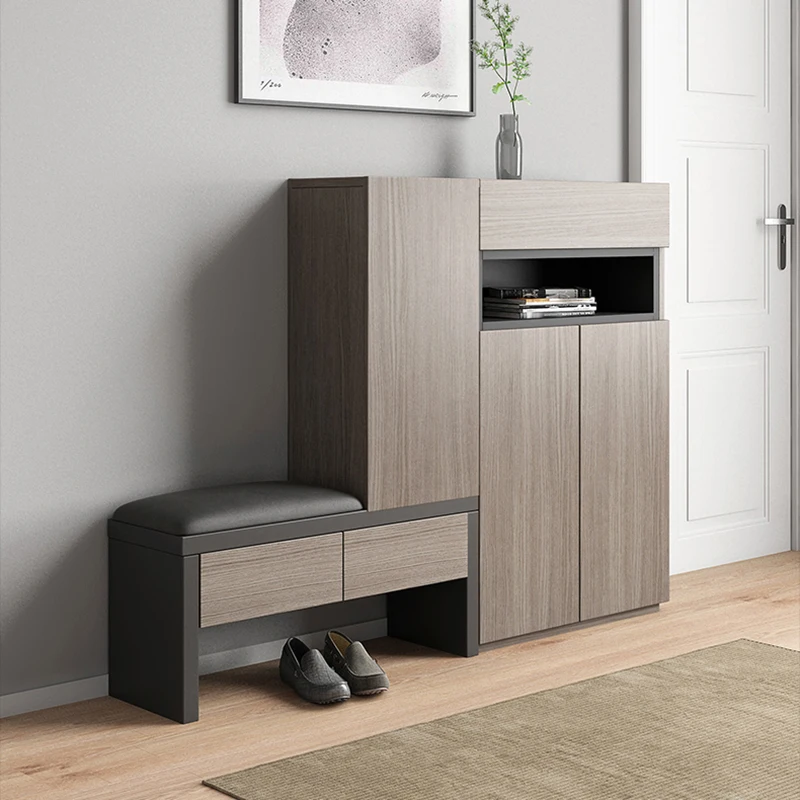 Modern Wooden Shoe Rack Design Storage Organizer Cabinet Entrance Hall Furniture Storage Bench Armario Zapatero Space Saving
Modern Wooden Shoe Rack Design Storage Organizer Cabinet Entrance Hall Furniture Storage Bench Armario Zapatero Space Saving