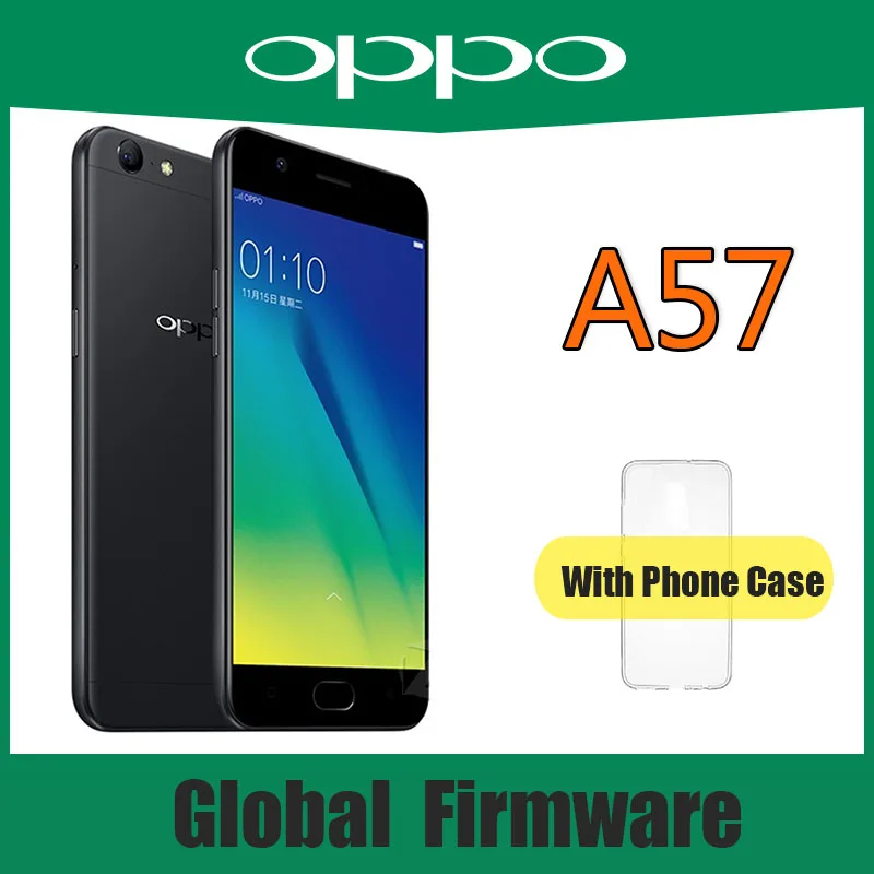 

Global version celular oppo A57 smartphone 3G 32GB Qualcomm Snapdragon 435 5.2inches 1280*720