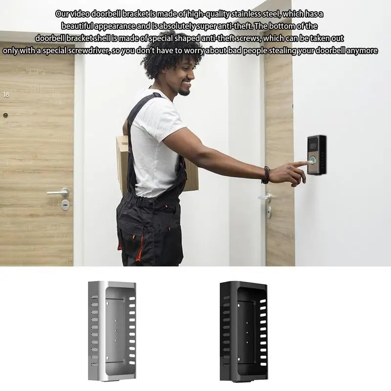 Настенный кронштейн для дверного звонка, крепление для дверного звонка без сверления, настенное крепление для видео, поворот на 360 градусов, аксессуары для дверного звонка для дома и офиса
Настенный кронштейн для дверного звонка, крепление для дверного звонка без сверления, настенное крепление для видео, поворот на 360 градусов, аксессуары для дверного звонка для дома и офиса