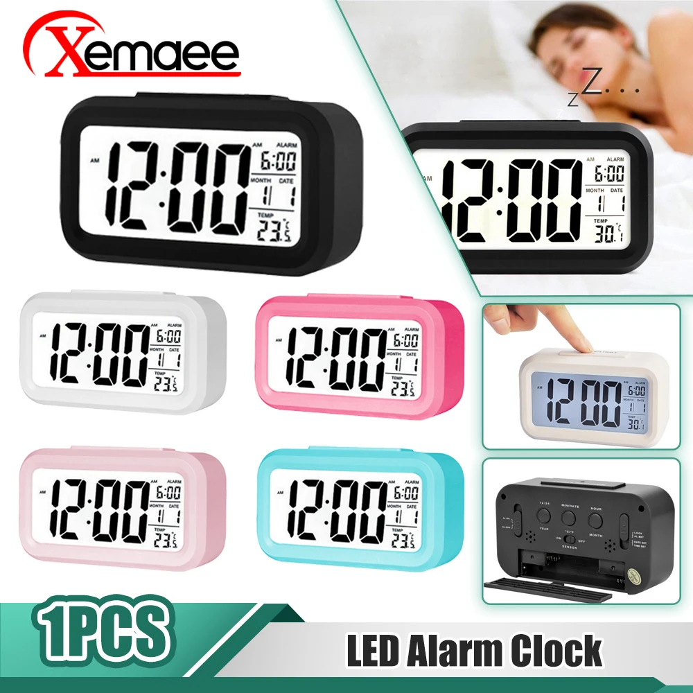 LED Digital Alarm Clock Large Display With Calendar For Home Office Travel Table Clock Electronic Kids Clock Alarm Clock
LED Digital Alarm Clock Large Display With Calendar For Home Office Travel Table Clock Electronic Kids Clock Alarm Clock