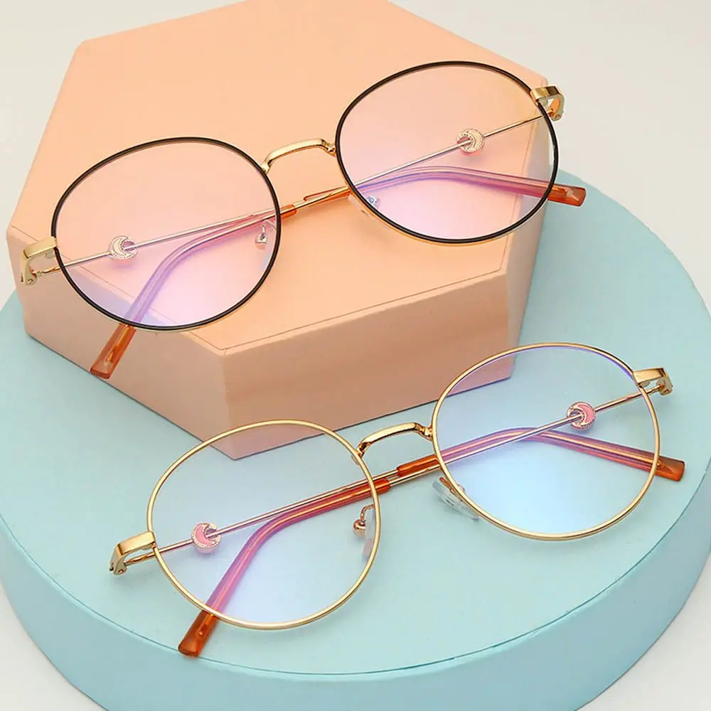 Round Frame Metal Anti-Blue Light Glasses Women Men Vintage Moon Decor Computer Game Goggles Blue Ray Blocking Eyeglasses
Round Frame Metal Anti-Blue Light Glasses Women Men Vintage Moon Decor Computer Game Goggles Blue Ray Blocking Eyeglasses