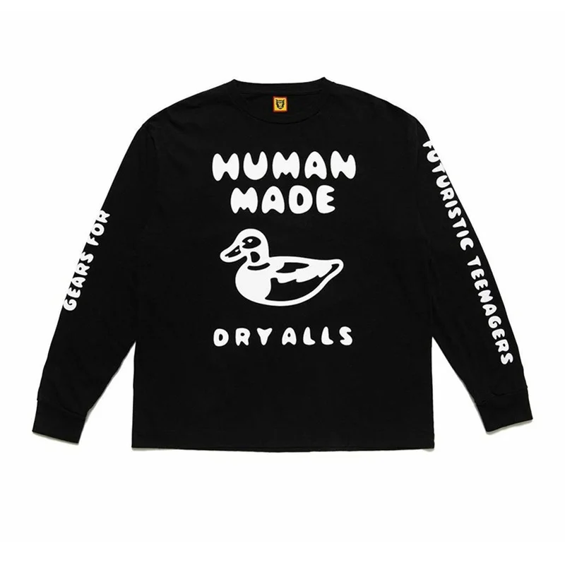 Men Women 1:1 Best Quality T-shirt Cartoon Animal Print HUMAN MADE Long Sleeve Tee Tops 2021fw HUMAN MADE T Shirt
Men Women 1:1 Best Quality T-shirt Cartoon Animal Print HUMAN MADE Long Sleeve Tee Tops 2021fw HUMAN MADE T Shirt