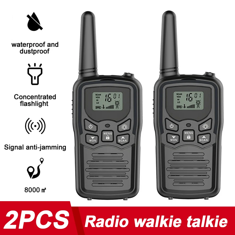 2PCS Outdoor Walkie Talkies Flashlight LCD PMR/FRS Radio Transmitter Long Range Up to 5m in Open Field 22 Channel Black
2PCS Outdoor Walkie Talkies Flashlight LCD PMR/FRS Radio Transmitter Long Range Up to 5m in Open Field 22 Channel Black