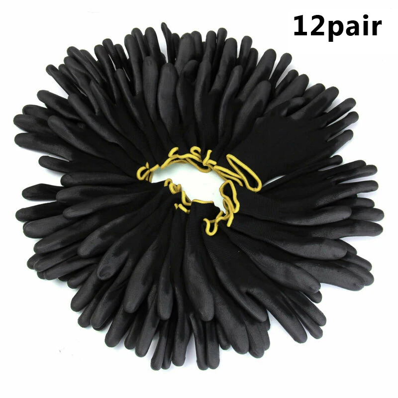 12 Pairs Nitrile Safety Coated Work Gloves PU Palm Coated Safety Gloves Suitable For Construction Maintenance Vehicles
12 Pairs Nitrile Safety Coated Work Gloves PU Palm Coated Safety Gloves Suitable For Construction Maintenance Vehicles