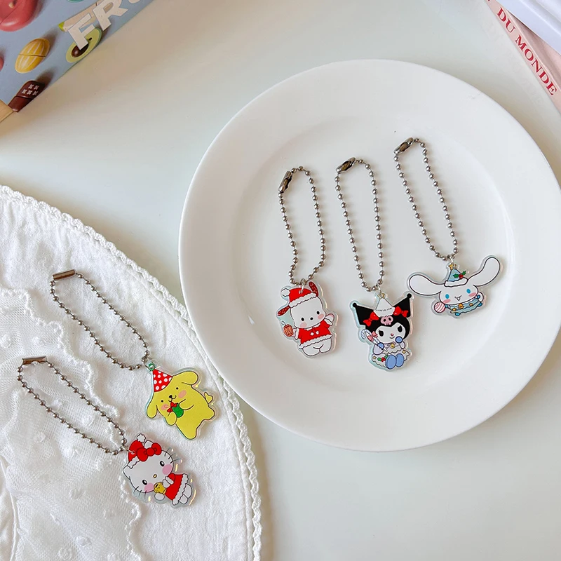 1 шт. Лазерная Рождественская акриловая Милая мультяшная подвеска Sanrio ювелирные