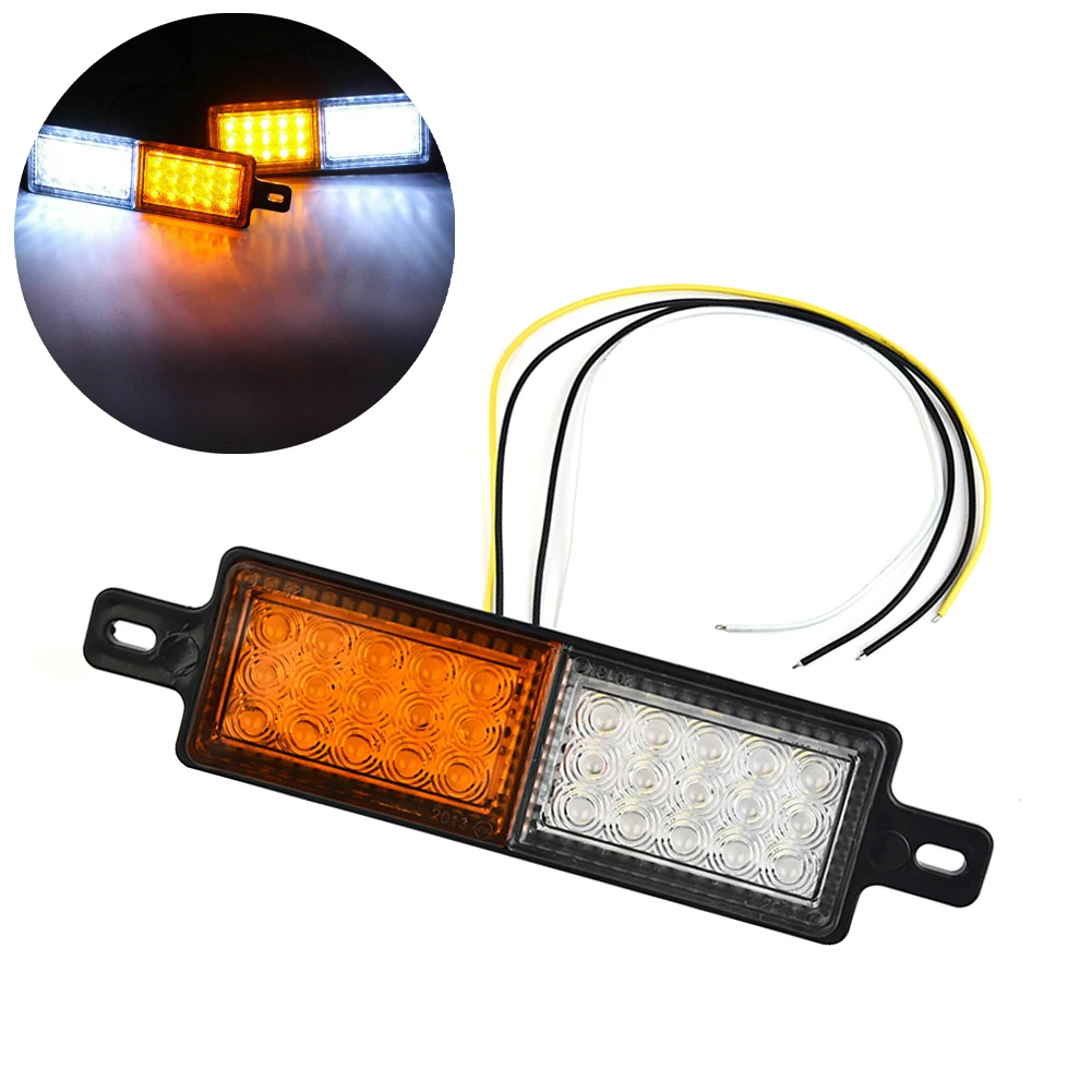 Car Indicator Light 1.8W 12V-24V Universal White Amber 2x 30 LED Accessories Black Bullbar Indicator Lamp Lights
Car Indicator Light 1.8W 12V-24V Universal White Amber 2x 30 LED Accessories Black Bullbar Indicator Lamp Lights