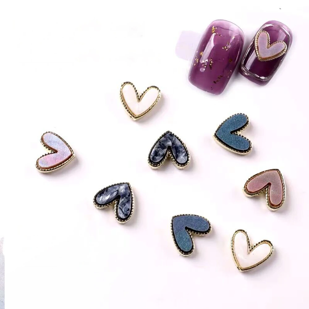 10Pcs/Lot Nail Love Heart Alloy Jewelry Shell Slices+Metal Edging 3D Nail Decoration Parts(7X8mm) DIY Japanese-Style Nail Charms
10Pcs/Lot Nail Love Heart Alloy Jewelry Shell Slices+Metal Edging 3D Nail Decoration Parts(7X8mm) DIY Japanese-Style Nail Charms