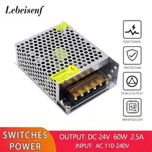 AC to DC 24V 60W 2.5A Switching Power Supply Converter 100-240V AC Inverter LED Strip Lighting Device Driver Adapter Transformer
