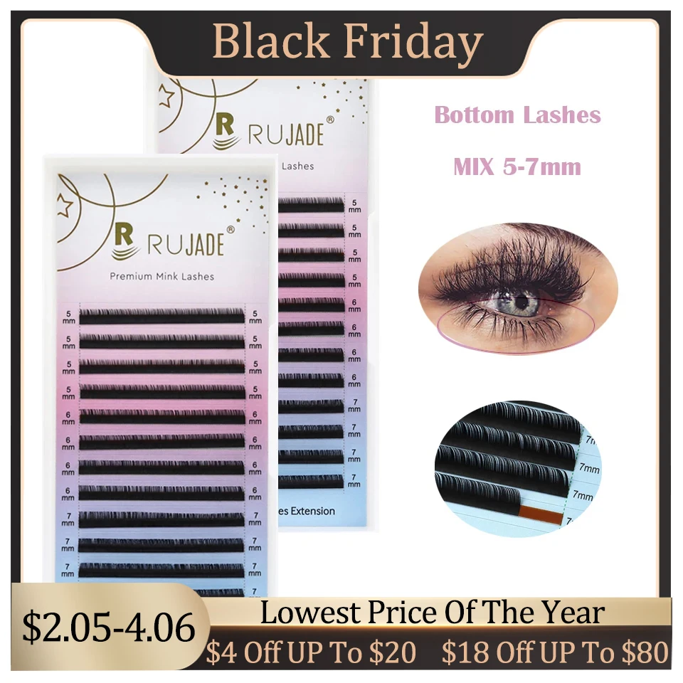 Lower Lashes 5-7mm Mix Individual Bottom EyeLashes Natural Short Length Grafting Eyelashes Under Bottom Flase Lash Extension
Lower Lashes 5-7mm Mix Individual Bottom EyeLashes Natural Short Length Grafting Eyelashes Under Bottom Flase Lash Extension