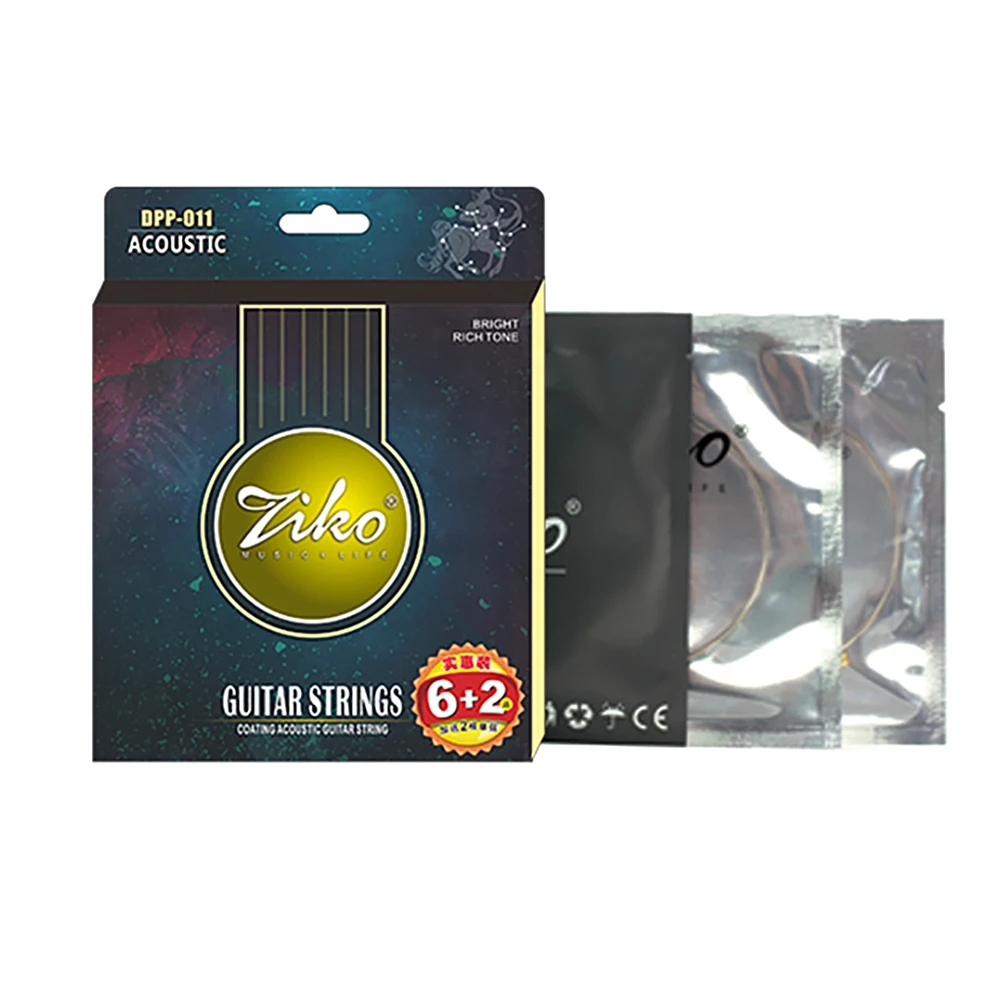 Струны для акустической гитары Ziko DPP 011, с покрытием из фосфорной бронзы, с коррозией, улучшенная индивидуальная упаковка, музыкальный инстр... 
Струны для акустической гитары Ziko DPP 011, с покрытием из фосфорной бронзы, с коррозией, улучшенная индивидуальная упаковка, музыкальный инстр...