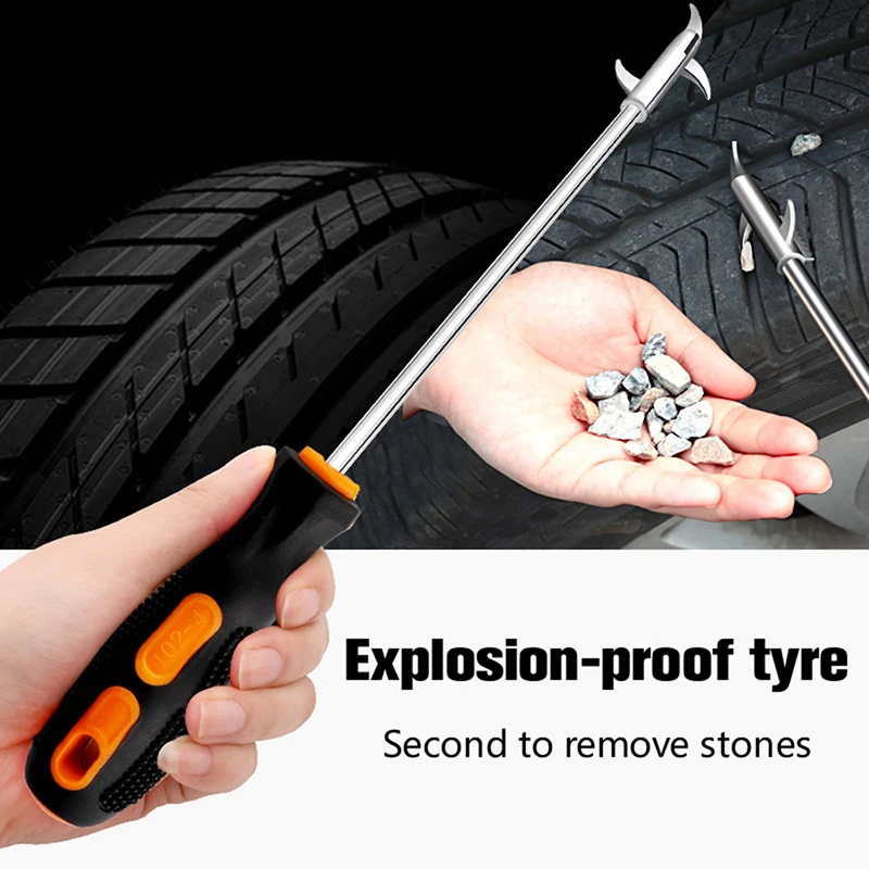Car Tire Cleaning Hook Multifunctional Stone Cleaning Groove Broken Stone Remover Slot Stones Cleaner Tool Car Repair Tools
Car Tire Cleaning Hook Multifunctional Stone Cleaning Groove Broken Stone Remover Slot Stones Cleaner Tool Car Repair Tools