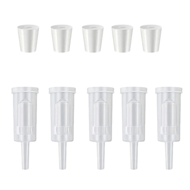 10 Pack Exhaust Seal Valve With Rubber Airlock Stopper Twin Airlock For Wine Making, Beer Brewing Glass Carboy Fermenter
10 Pack Exhaust Seal Valve With Rubber Airlock Stopper Twin Airlock For Wine Making, Beer Brewing Glass Carboy Fermenter