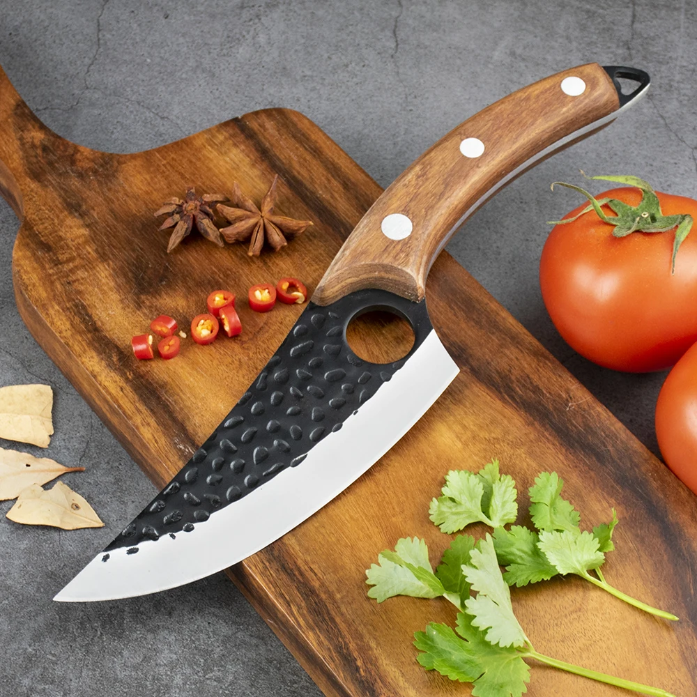 Butcher Knife 5.5" Meat Cleaver Hunting Knife Handmade Forged Boning Knife Stainless Steel Utility Butcher Knife Kitchen Tools
Butcher Knife 5.5" Meat Cleaver Hunting Knife Handmade Forged Boning Knife Stainless Steel Utility Butcher Knife Kitchen Tools