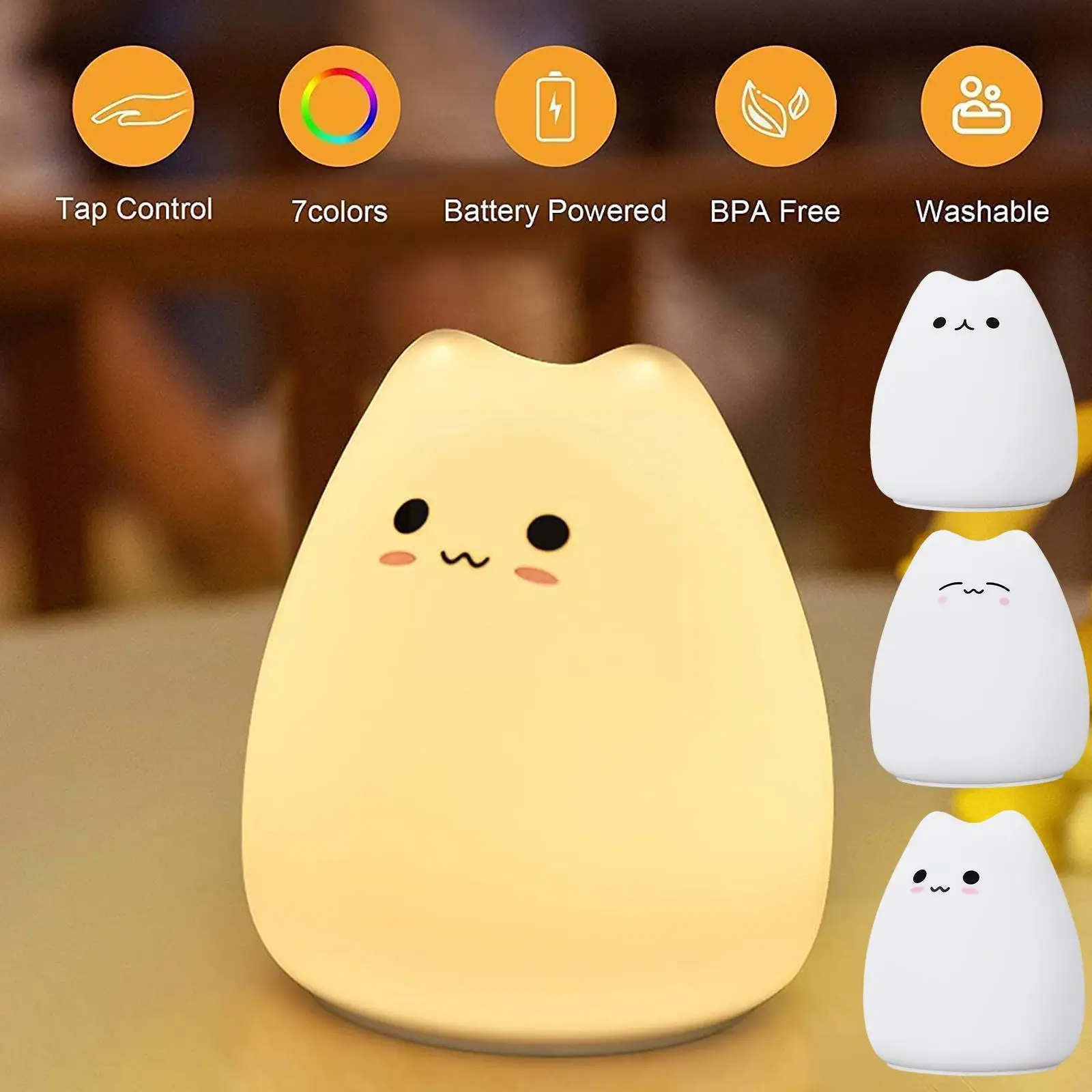 Silicone Led Children Night Light For Kids Soft Silicone Battery Power Bedroom Home Decor Gift Colorful Animal Rabbit Night K2m8
Silicone Led Children Night Light For Kids Soft Silicone Battery Power Bedroom Home Decor Gift Colorful Animal Rabbit Night K2m8