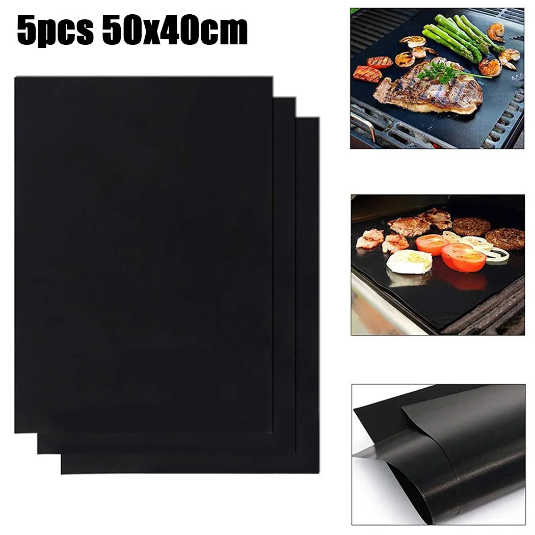 5 Pcs Grill Mat BBQ Non-stick Baking Mat Gas Grill Cooking Mat Frying Foil 50*40cm Heating Plate For Picnic Kitchen Supplies
5 Pcs Grill Mat BBQ Non-stick Baking Mat Gas Grill Cooking Mat Frying Foil 50*40cm Heating Plate For Picnic Kitchen Supplies