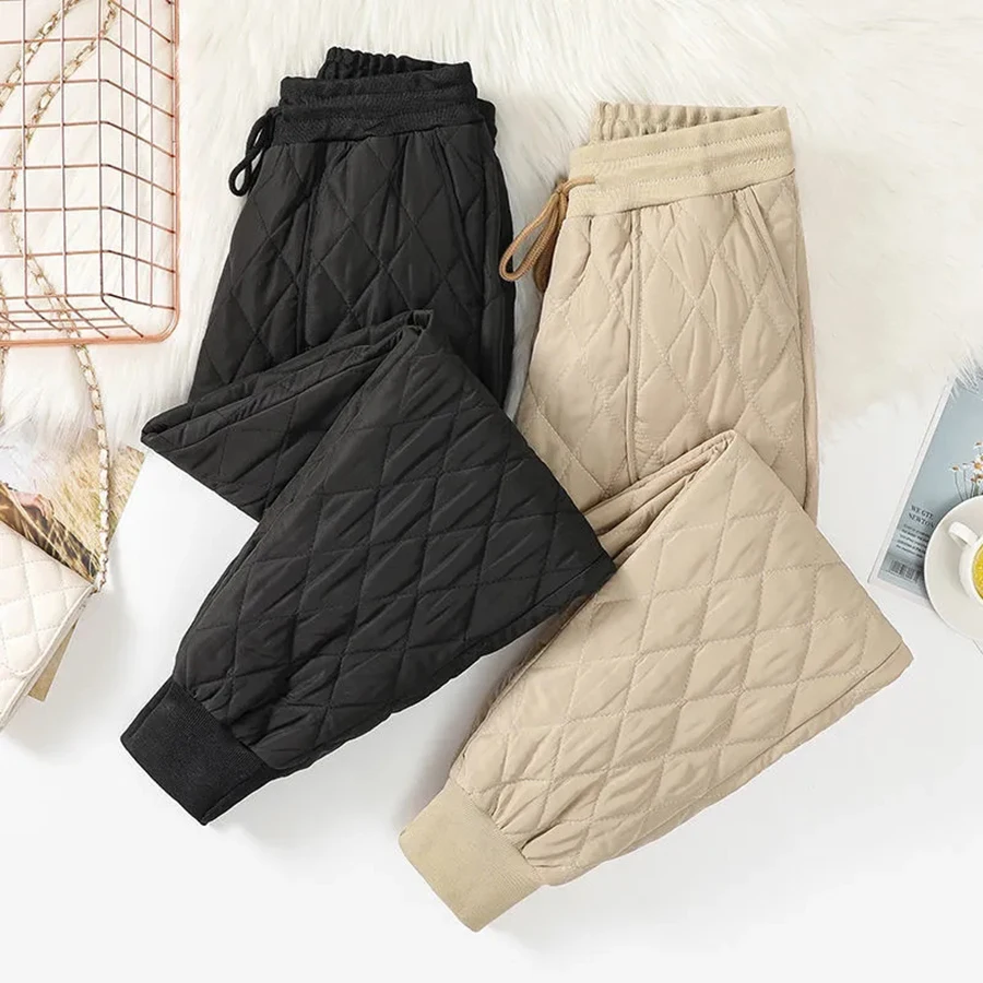 2022 Winter Down Cotton Warm Casual Pants Women Loose Sportswear Tracksuit Plus Size Thick High Waist Trousers Cotton Sweatpants
2022 Winter Down Cotton Warm Casual Pants Women Loose Sportswear Tracksuit Plus Size Thick High Waist Trousers Cotton Sweatpants
