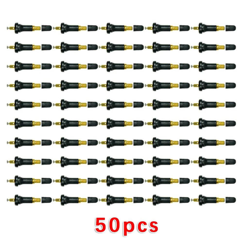 

50pcs Car Rubber Wheel Rim TPMS Tire Pressure Sensor Valve Stem For Chevy Car Wheels Tires Accessories