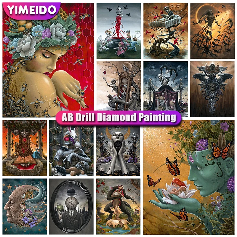 Алмазная живопись YIMEID 5D AB, мультяшная картина с полным заполнением, квадратная, круглая, на молнии, сумка, искусственная вышивка, наборы для ...
Алмазная живопись YIMEID 5D AB, мультяшная картина с полным заполнением, квадратная, круглая, на молнии, сумка, искусственная вышивка, наборы для ...